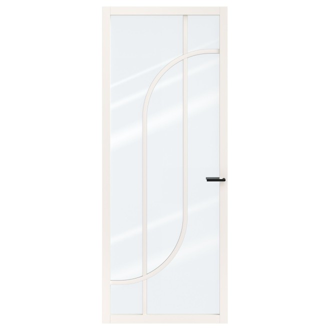 Binnendeur Skantrae SSL 14617 Blank Glas Wit Gelakt